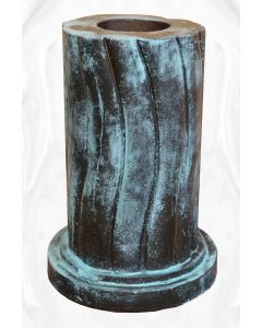 geschwungene Säule,rund,Bronze Optik (f. 116040)