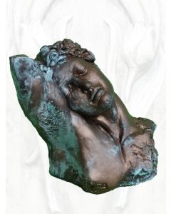 Büste Endymion, Steinguss, Bronze Optik