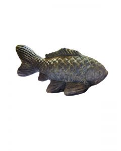 (P-FISH-025AF) Fisch auf kleinem Sockel, Steinguss