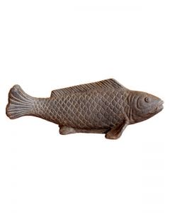 (P-FISH-040AF) Fisch auf Sockel, Steinguss